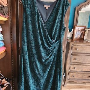 Dress Barn Special Occassion Dress, Emerald Green